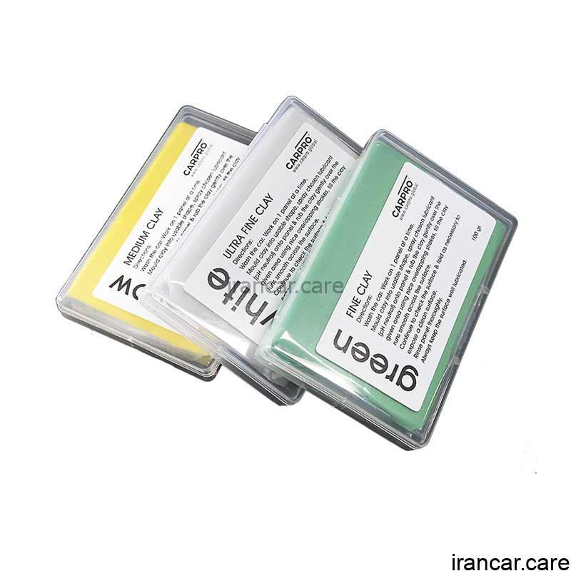 خمیر جرم گیر متوسط کلی بار خودرو کارپرو Carpro Medium Clay Bar - Image 2