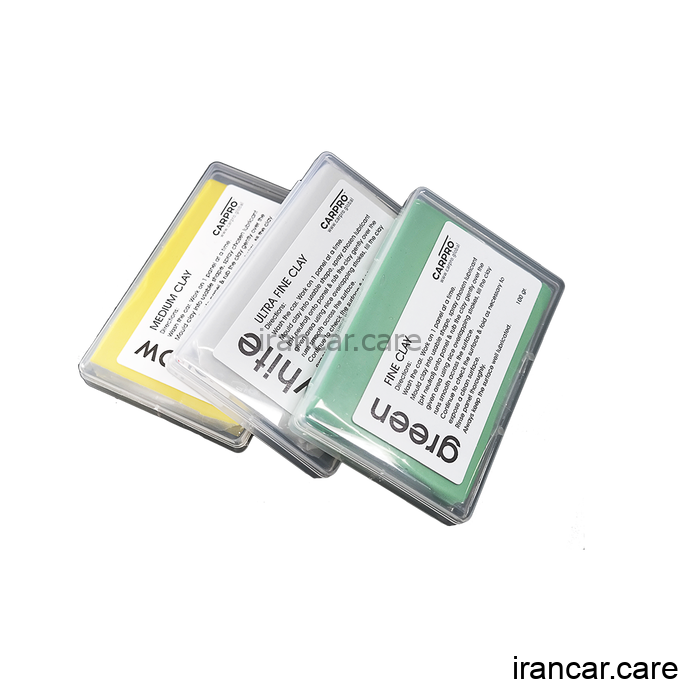 کیت 3 عددی خمیر پولیش جرم گیر "Claybar" کارپرو