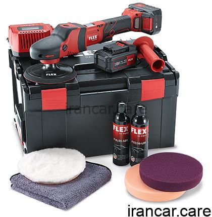 کیت کامل دستگاه پولیش چرخشی- شارژی فلکس flex-pe-150-18-0-ec-5-0-set