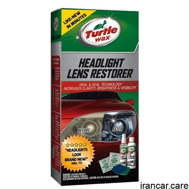 كيت كامل پولیش چراغ ترتل واکس Turtle Wax Headlight Lens Restorer Kit - Image 2