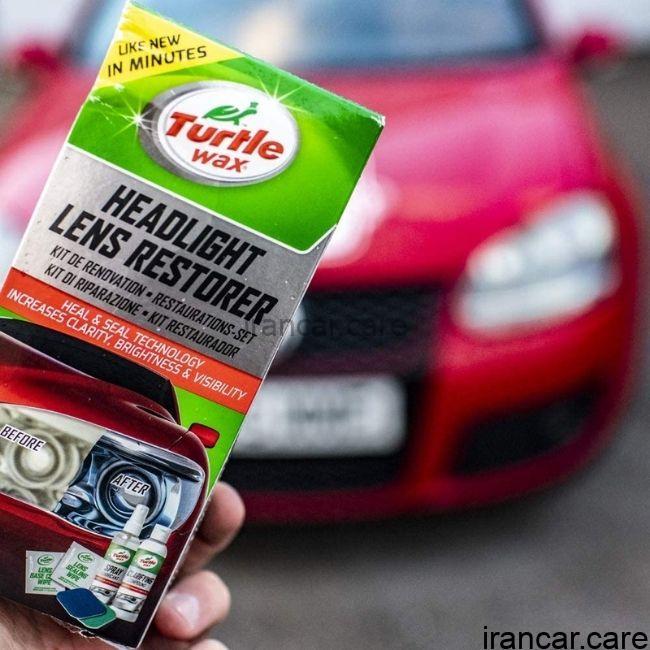 كيت كامل پولیش چراغ ترتل واکس Turtle Wax Headlight Lens Restorer Kit