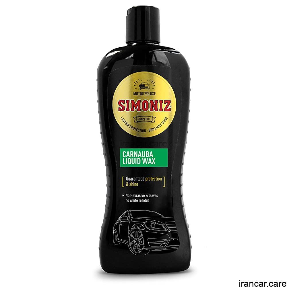 مایع پولیش و واکس رنگی مشکی سایمونایز مدل SAPP0067A