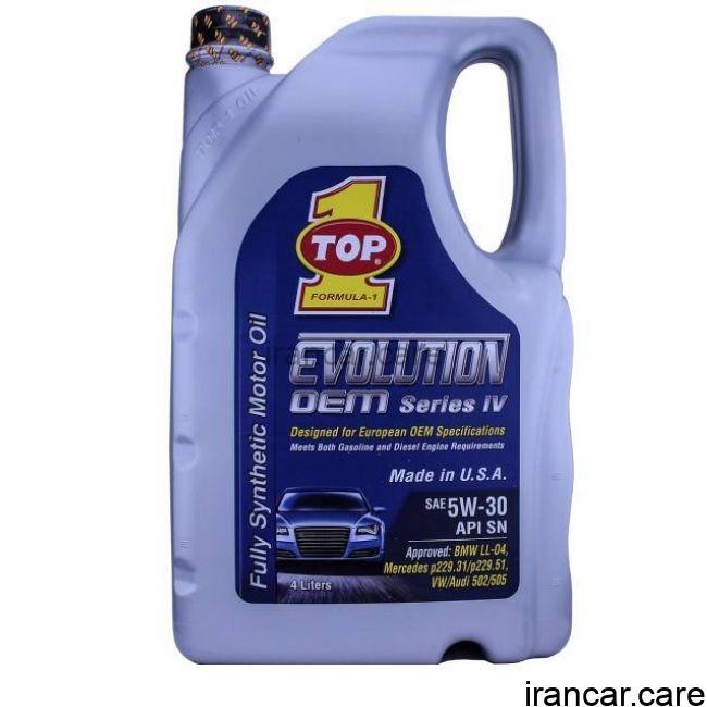 روغن موتور تاپ وان 5W-30 EVOLUTION