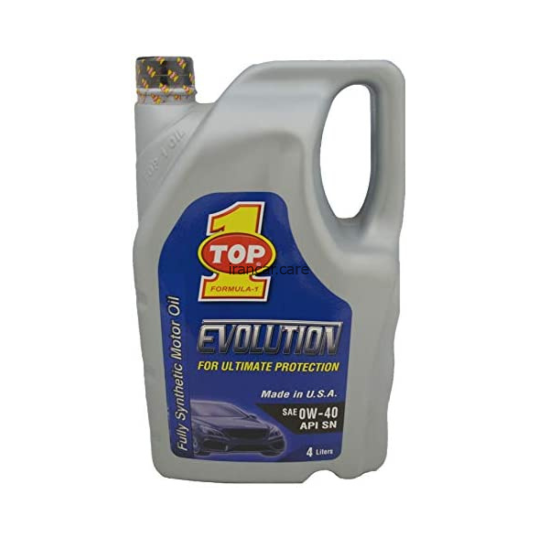 روغن موتور 0W-40 فول سینتتیک یک لیتری Top1-تاپ وان