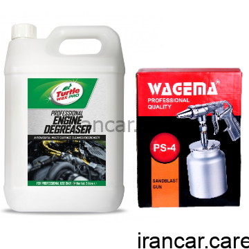 کیت مواد و گان موتور شوی ترتل واکس
