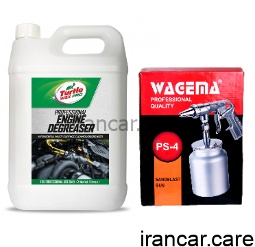 کیت مواد و گان موتور شوی ترتل واکس