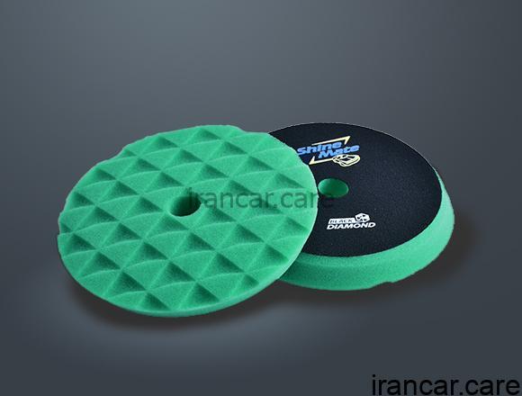 فوم پد پولیش زبر سبز 150 میلی متر شاین مت