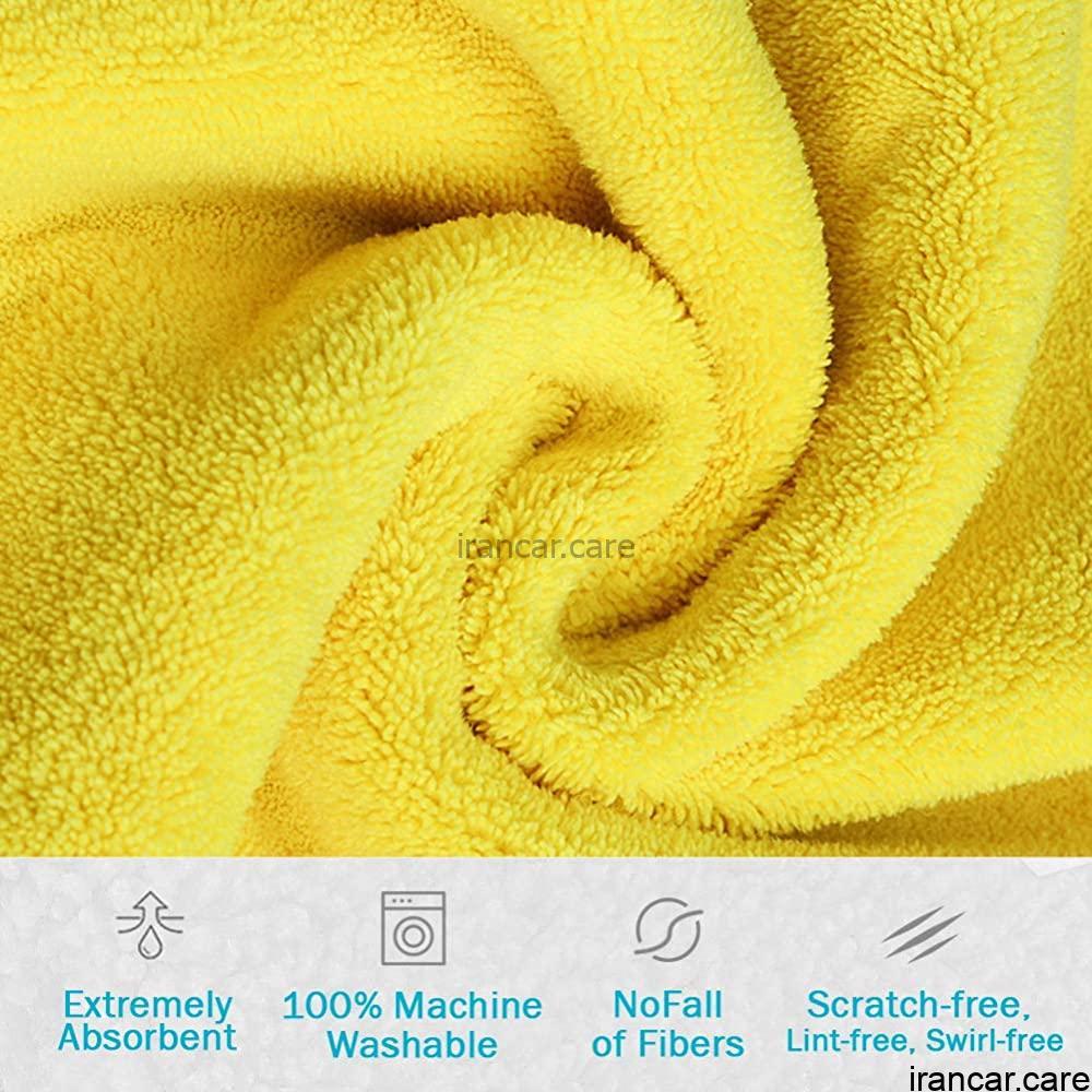 حوله ریز الیاف میکروفایبر 40*40 بسته 20 عددی - Image 2