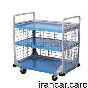 ترولی سه طبقه و میزکار متحرک