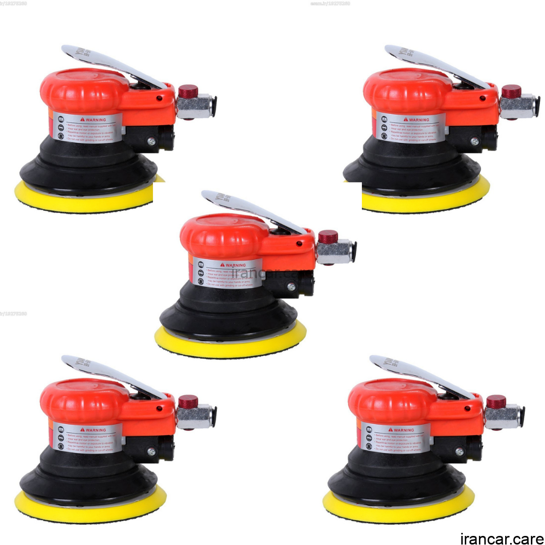 بسته 5 دستگاه پولیش و سنباده زن بادی اوربیتال