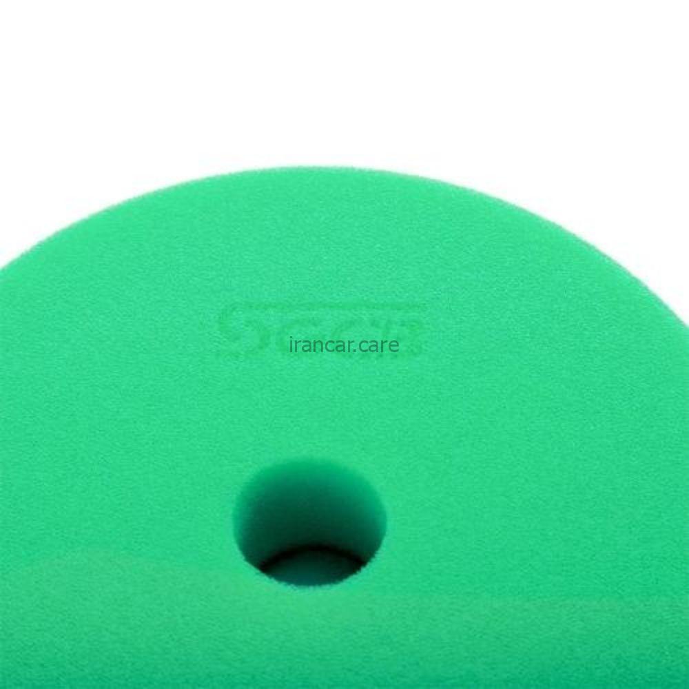 پد پولیش زبر دستگاه اوربیتال 125 میلیمتری اس جی سی بی مدل Sgcb Green RO DA Car Foam Polishing Pad