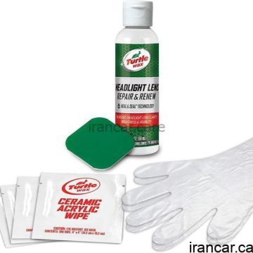 مایع براق کننده چراغهای خودرو ترتل واکس SPEED HEADLIGHT CLEANER KIT