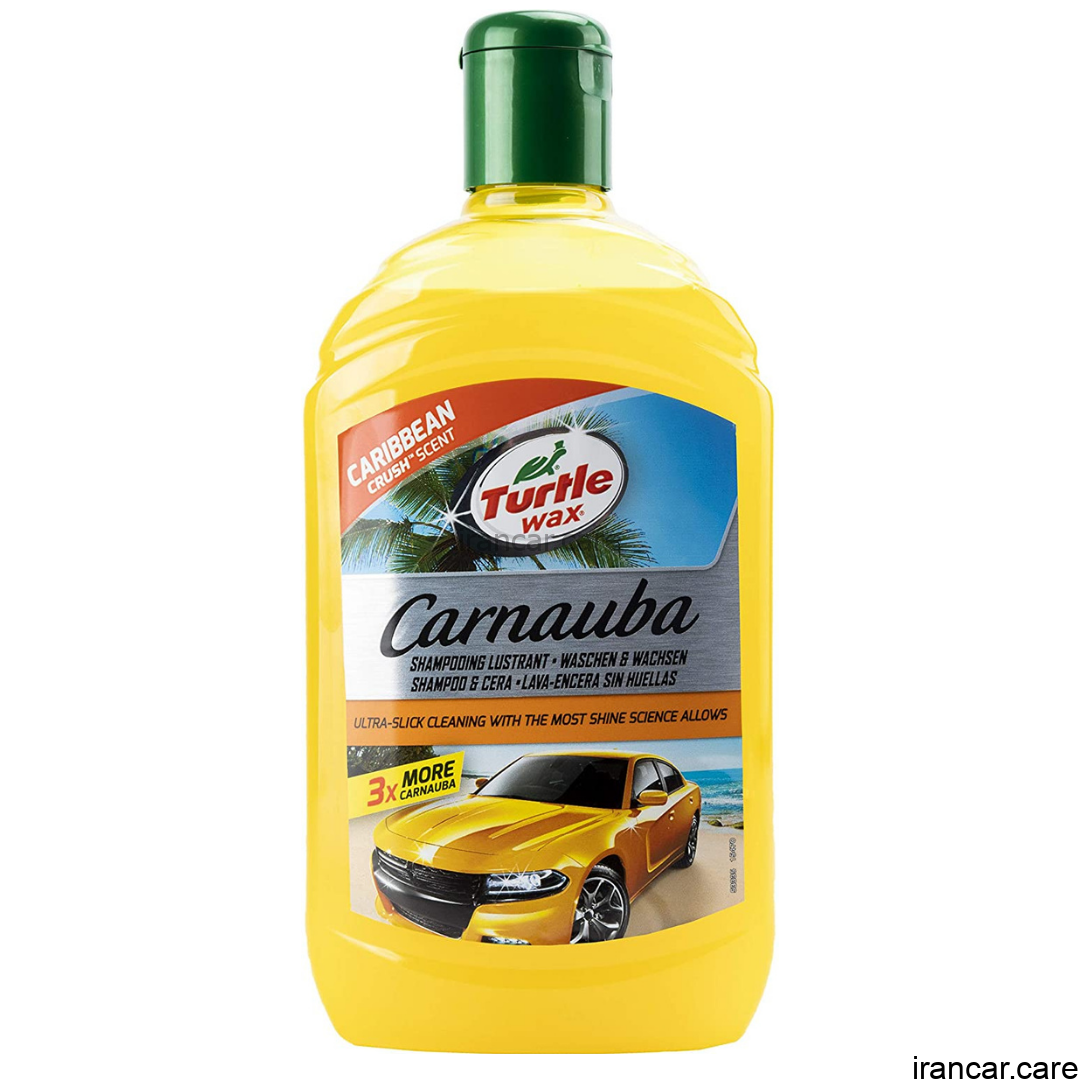 شامپو براق کننده بدنه خودرو ترتل واکس Turtle Wax Carnauba Wash & Wax