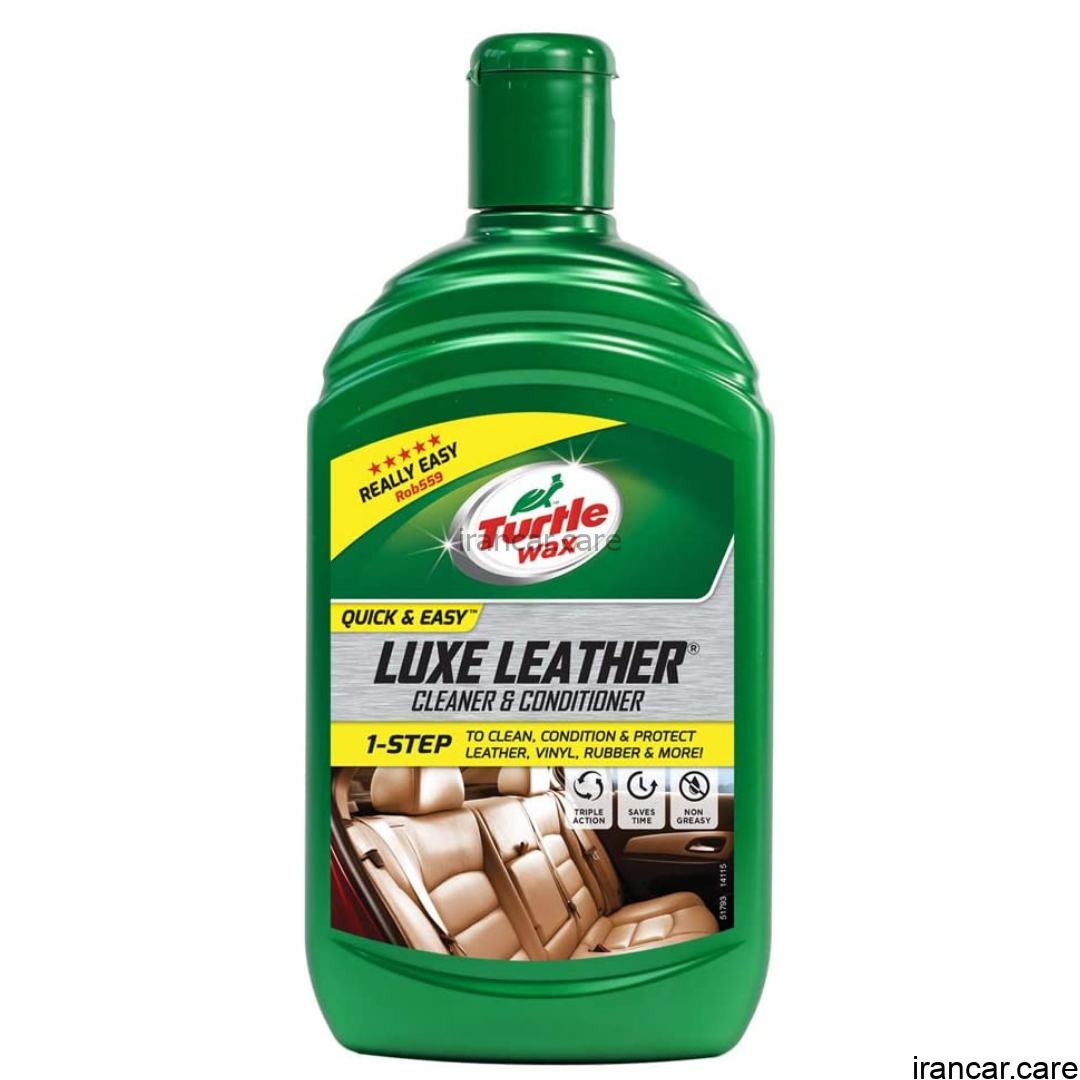 مایع ترمیم کننده و پاک کننده چرم صندلی خودرو Turtle Wax 51793 Luxe Leather