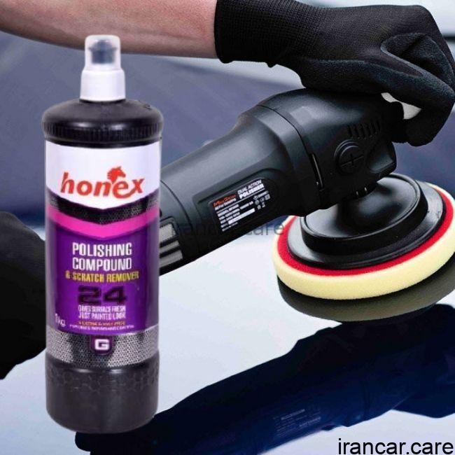 پولیش تک مرحله ای هانکس 24 رنگ خودرو بسته 6 عددی Honex 24 - Image 2