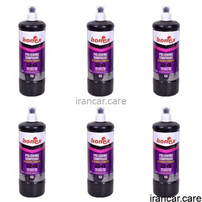 پولیش تک مرحله ای هانکس 24 رنگ خودرو بسته 6 عددی Honex 24