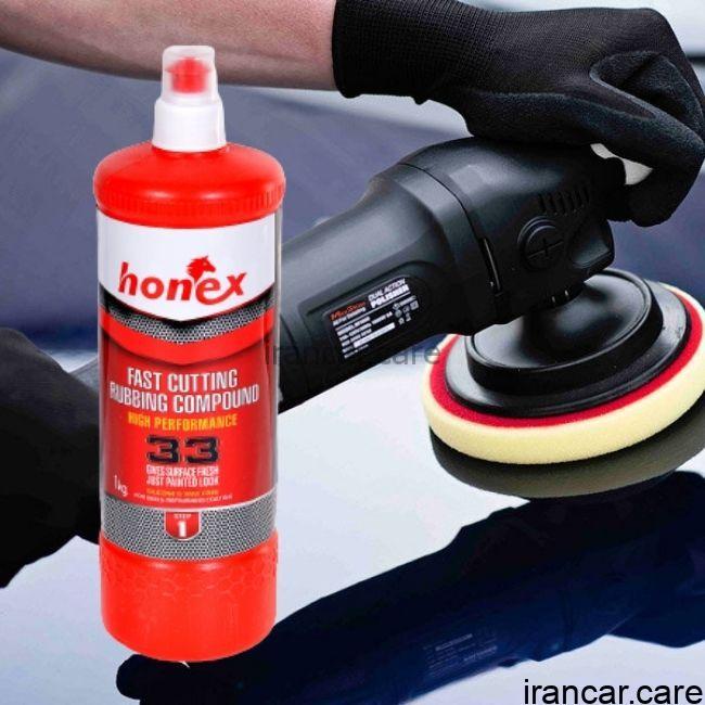 پولیش زبر هانکس 33 رنگ خودرو بسته 6 عددی Honex 33 - Image 2