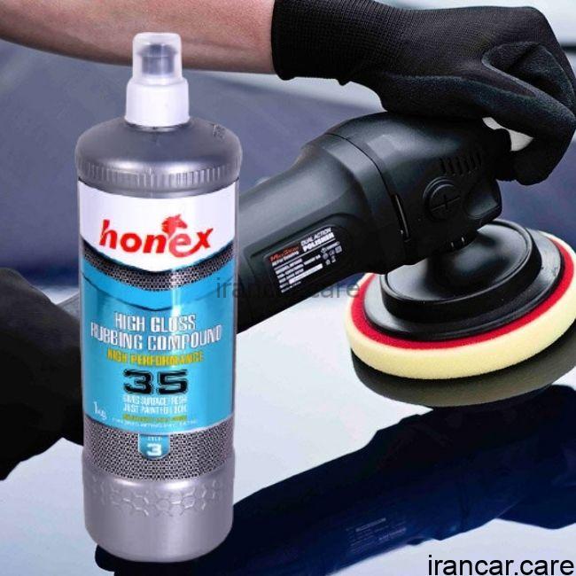 پولیش نرم هانکس 35 رنگ خودرو Honex 35 - Image 2