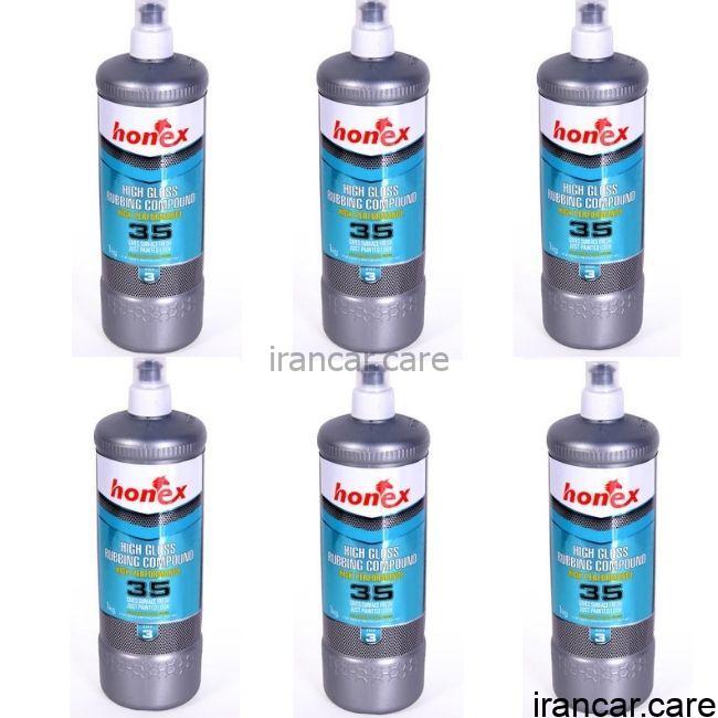 پولیش نرم هانکس 35 رنگ خودرو بسته 6 عددی Honex 35