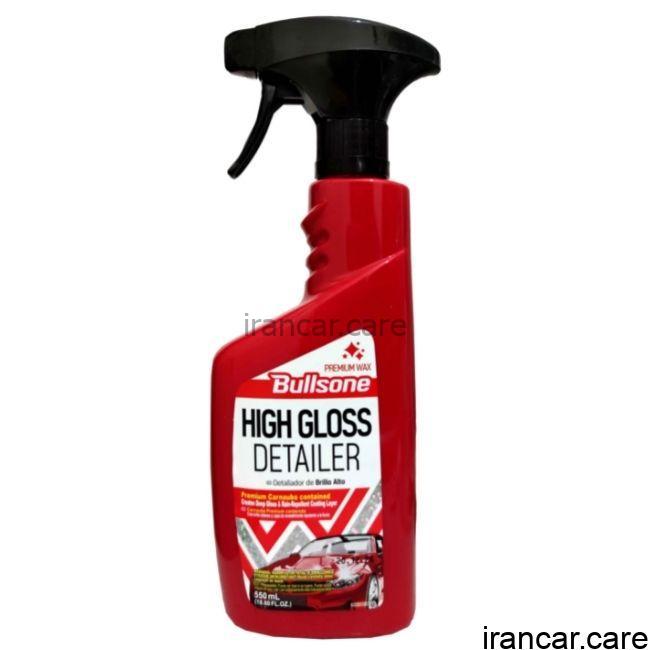 اسپری براق کننده بدنه خودرو بولزوان مدل Bullsone High Gloss Detailer