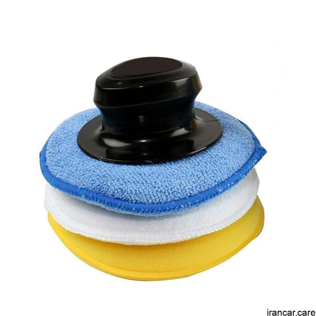 کیت 3 عددی پد اجرای پولیش واکس بدنه خودرو 3 Car Wax Polish Applicator Pads