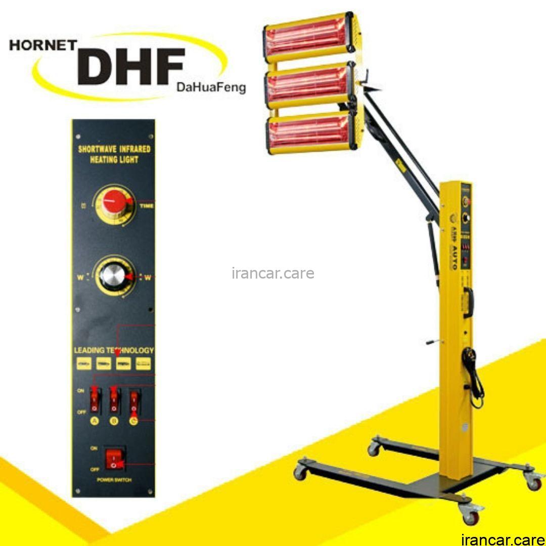 پنل خشک کن اینفرارد سه پنل رنگ بدنه خودرو مادون قرمز DHF infra lamp