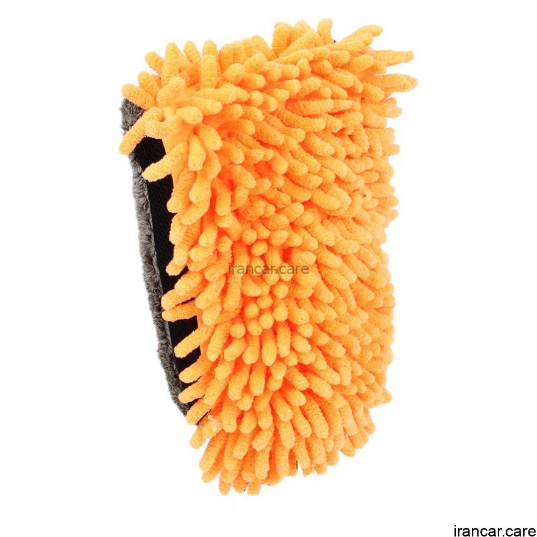 کیت 4 عددی کارواش اسفنج و دستکش میکروفیبر Microfiber Mitt Sponge (2)