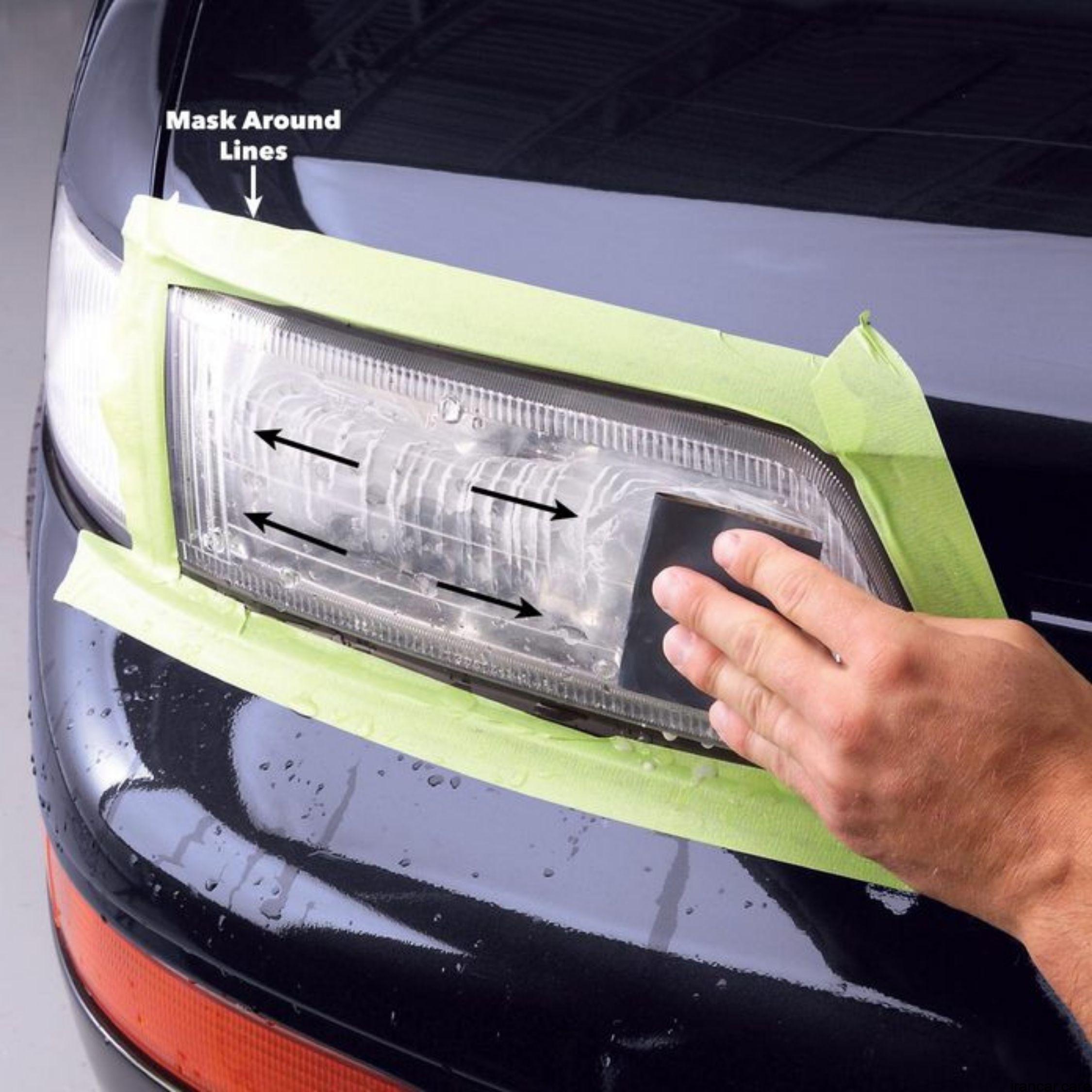 لوازم دیتیلینگ خودرو: تمیز کردن چراغ‌های جلو خودرو