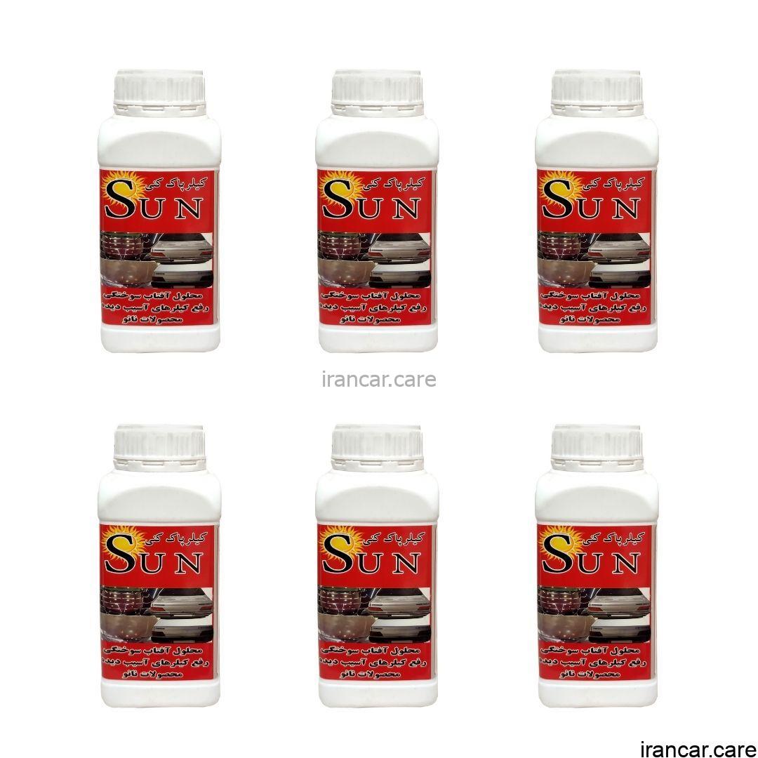 مایع کیلر مخصوص رفع آفتاب سوختگی رنگ خودرو بسته 6 عددی removing sunburn