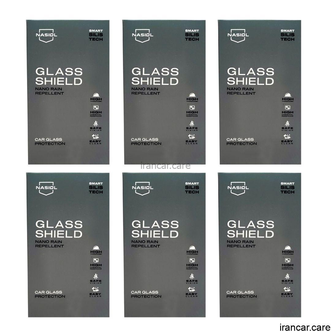 نانو سرامیک شیشه خودرو ناژول بسته 6 عددی Nasiol Glasshield 6 pieces