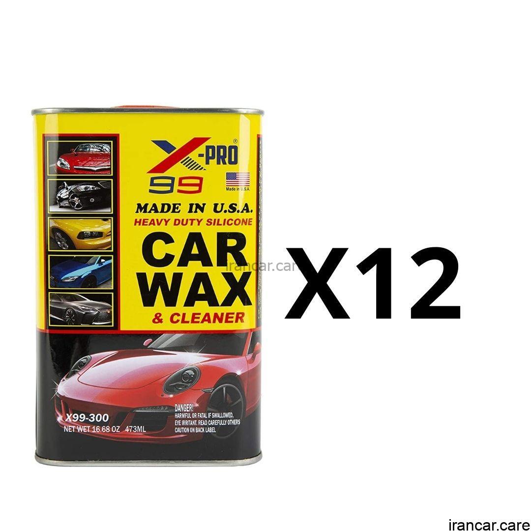 واکس محافظ و براق کننده بدنه خودرو ایکس پرو مدل X99 بسته 12 عددی