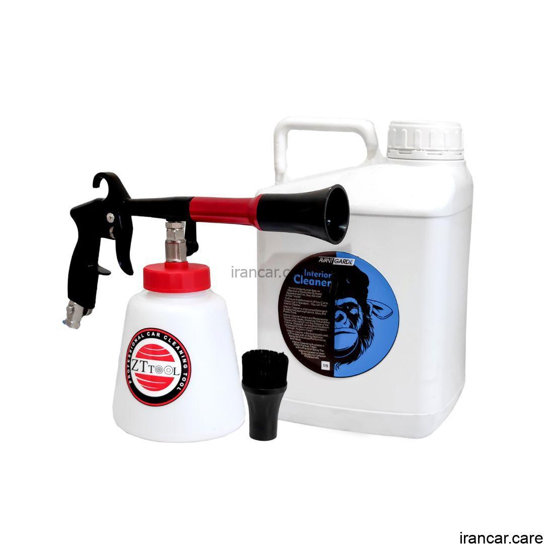 ست استارتر دستگاه تورنادو و مایع تمیز کننده Top Gun Interior Cleaner