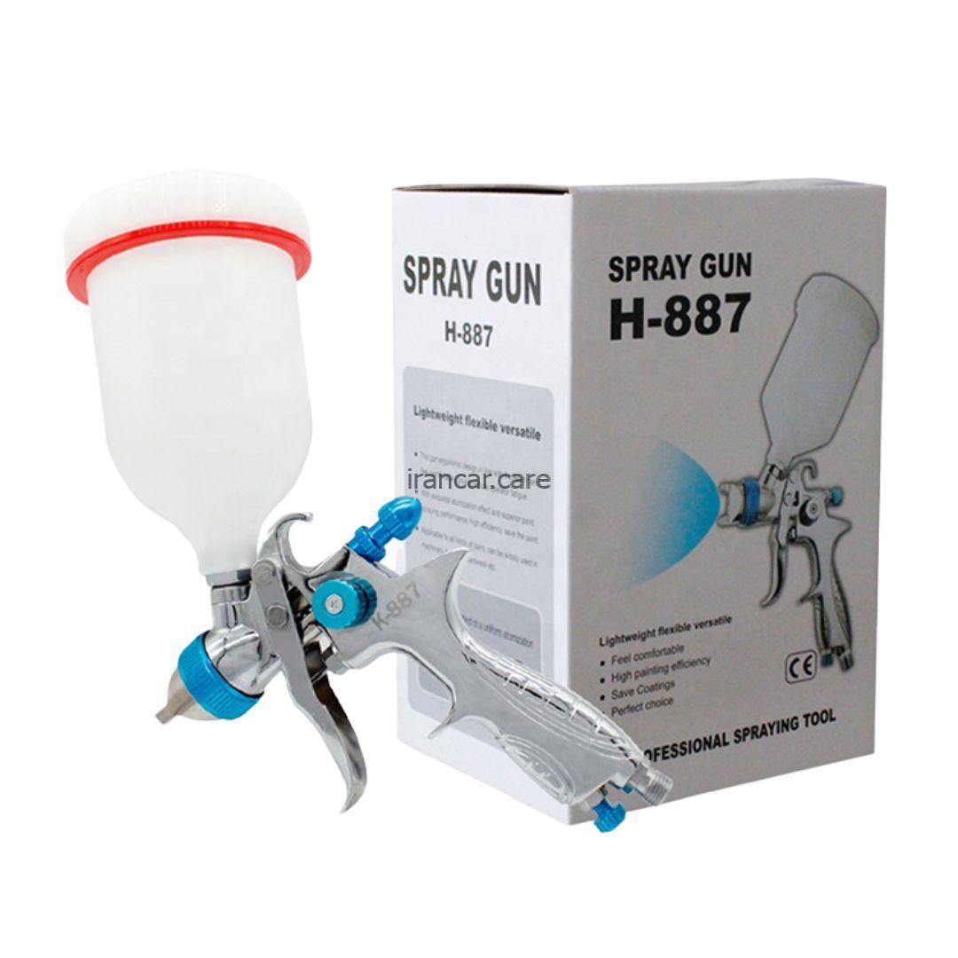 تصویر بسته بندی پیستوله رنگ حرفه ای سایتا Saita مدل H-887 با کارتون