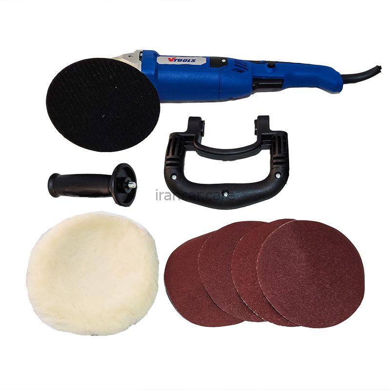 دستگاه پولیش روتاری 150 میلی متری وی تولز Vtools مدل 152122 (2)