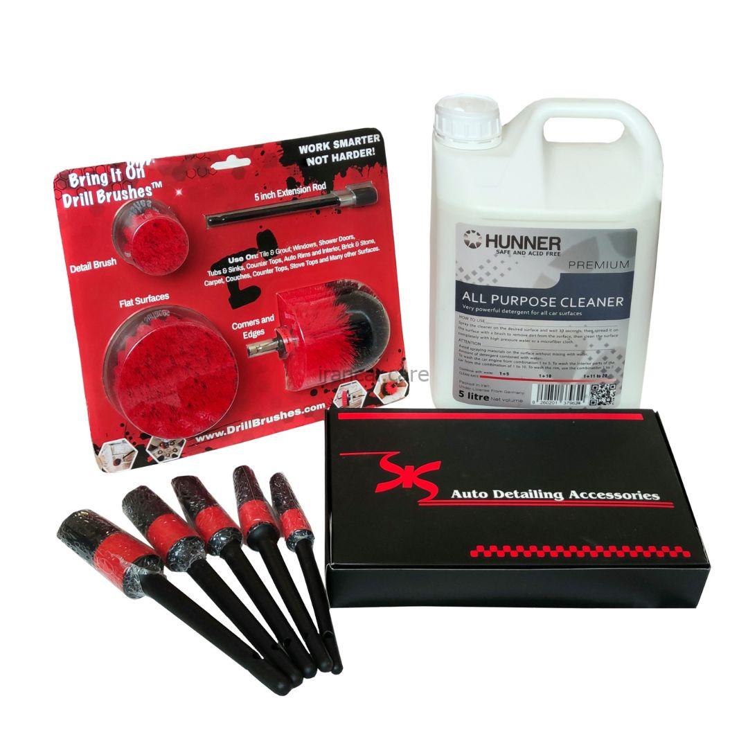 کیت کامل صفرشویی داخل ماشین هانر مدل Kit All Cleaner