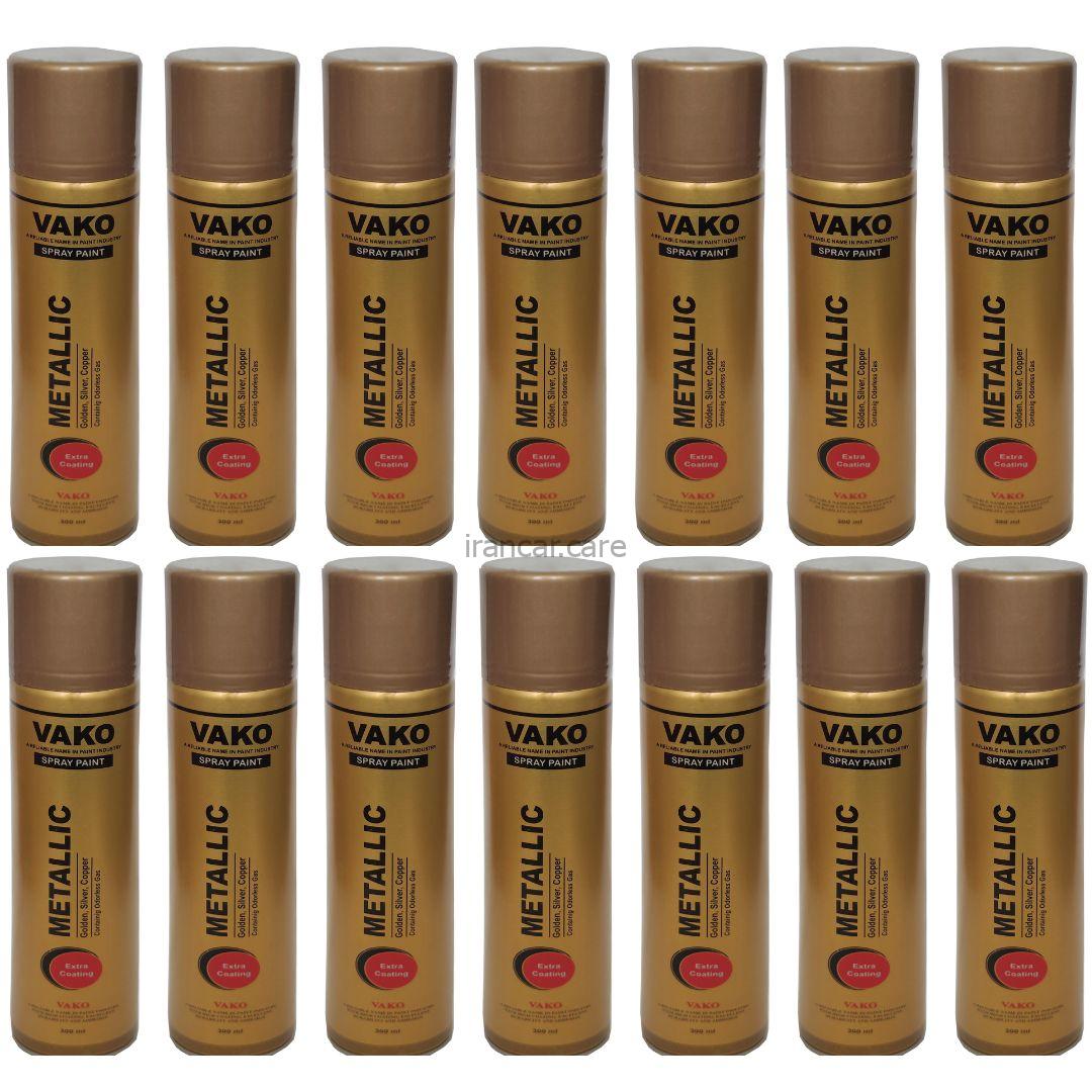 اسپری رنگ طلایی Golden واکو Vako کارتن 25