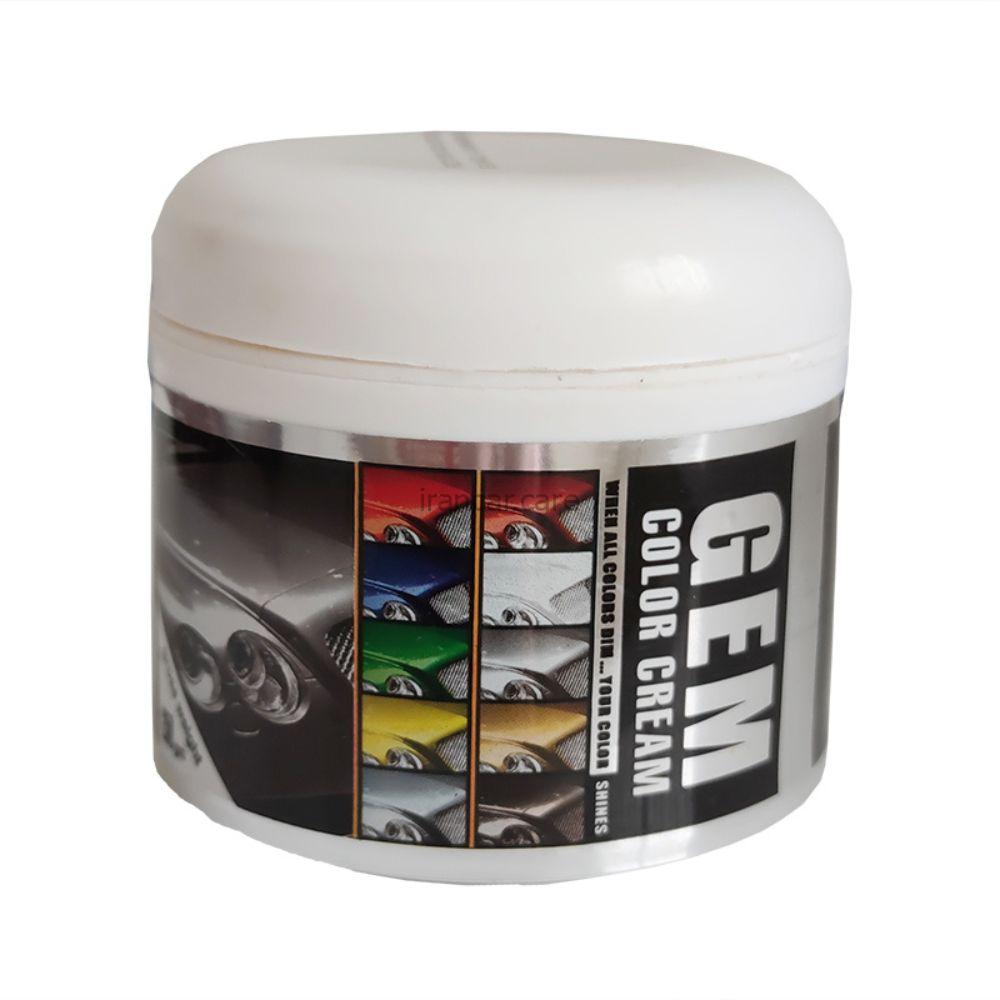 پولیش واکس رنگی سفید میدو مدل GEM COLOR CREAM کد 154093