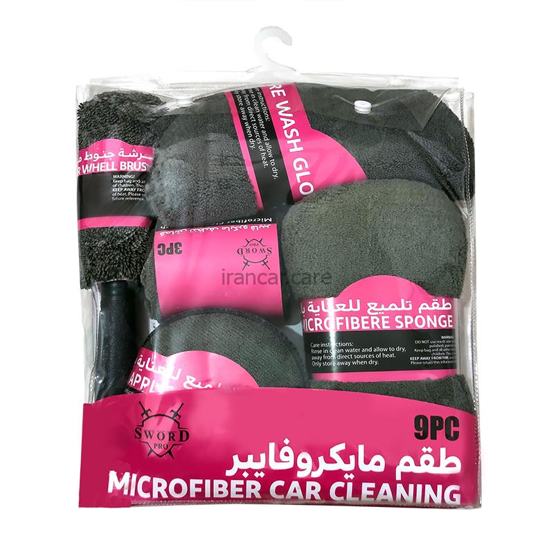 کیت 9 عدد لوازم کارواش و نگهداری خودرو موبکو Mobco مدل 9PC