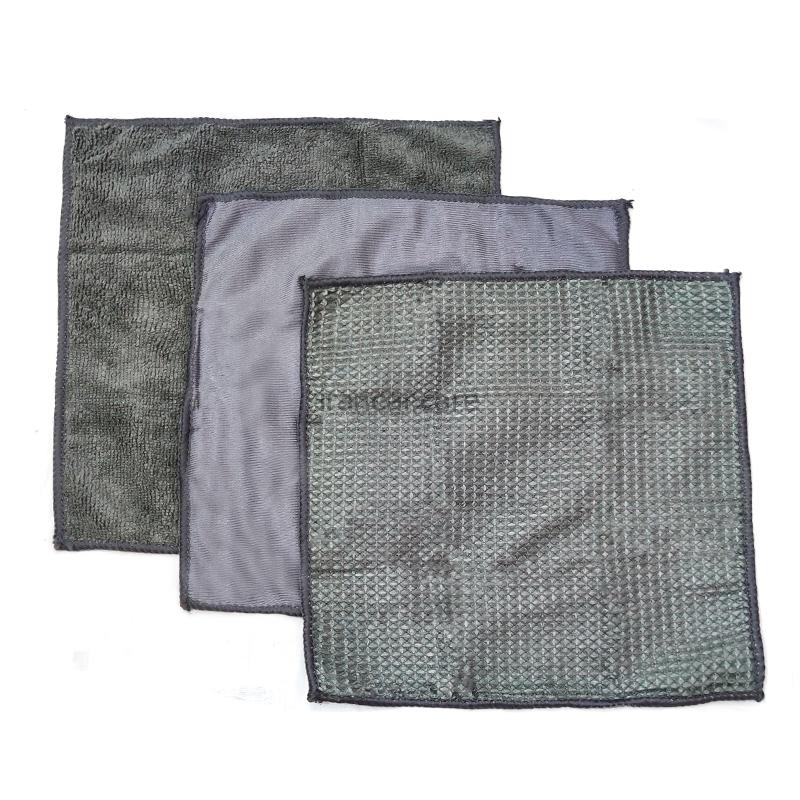 دستمال مایکروفایبر مشکی مخصوص خشک کردن