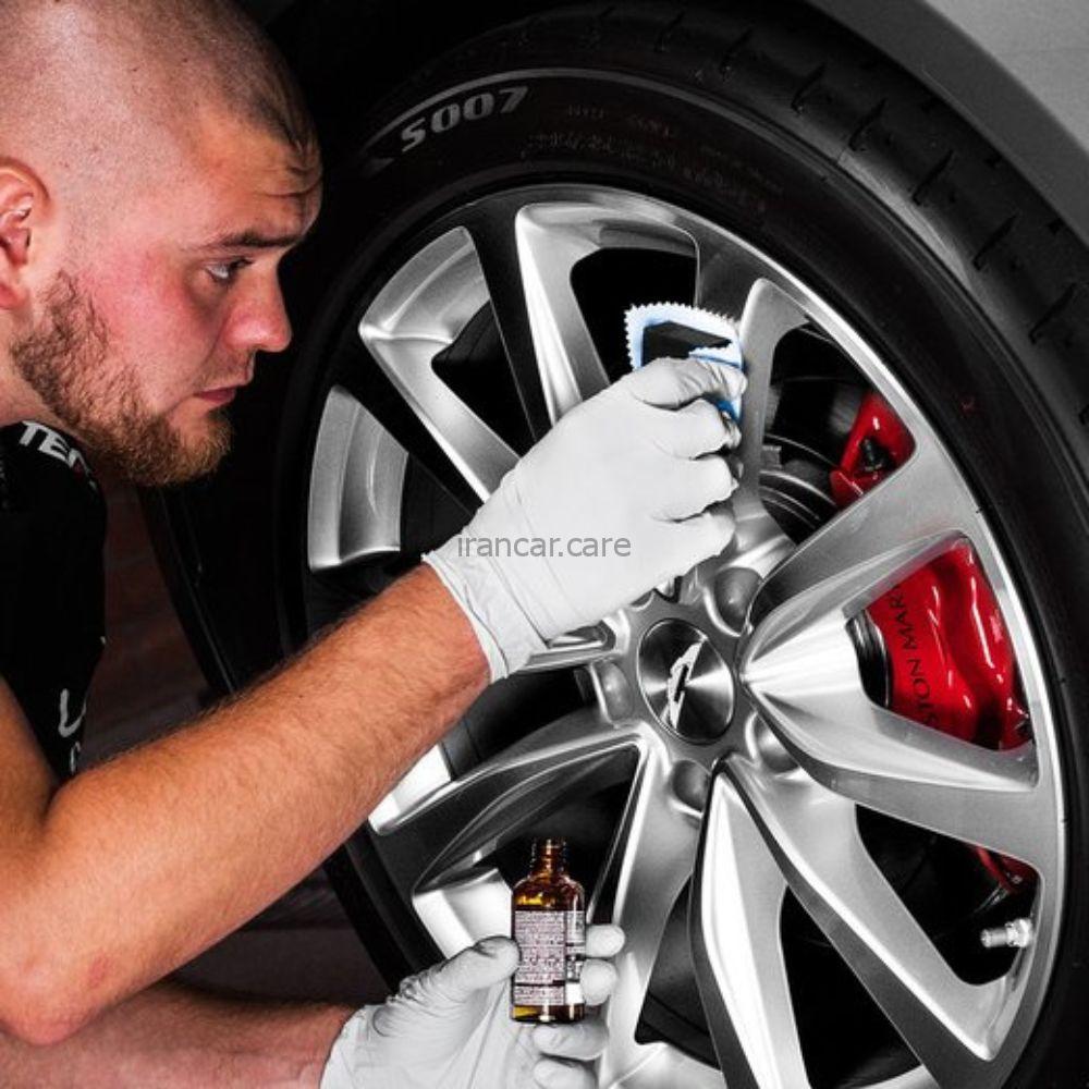پوشش نانو سرامیک رینگ خودرو تنزی مدل Tenzi Pro Detailing R1 Rims