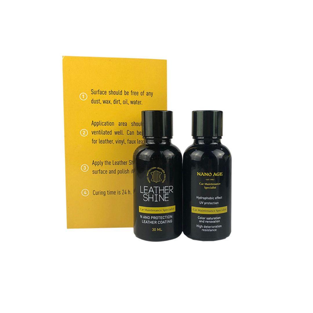 پوشش نانو سرامیک چرم نانو ایج مخصوص محافظت از سطوح چرمی خودرو Nano Age Ceramic Leather Coating