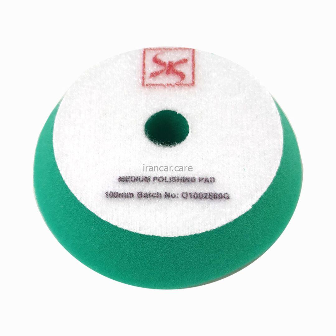 پد پولیش زبر اوربیتال سبز 100 ميلی متری اس آر اس مدل SRS Cutting Pad