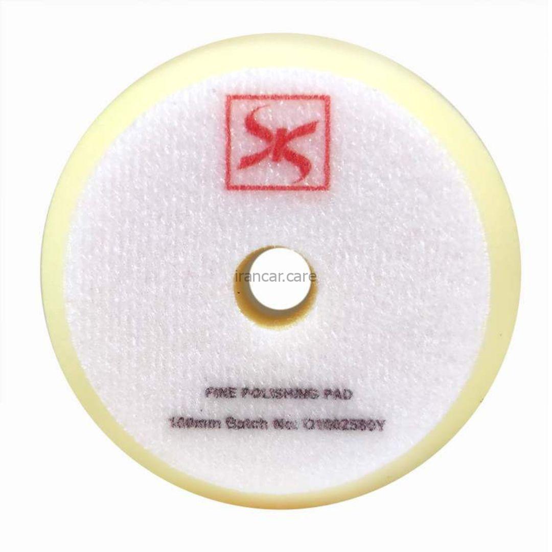 پد پولیش نرم اوربیتال زرد 100 ميلی متری اس آر اس مدل SRS Fine Cutting Pad