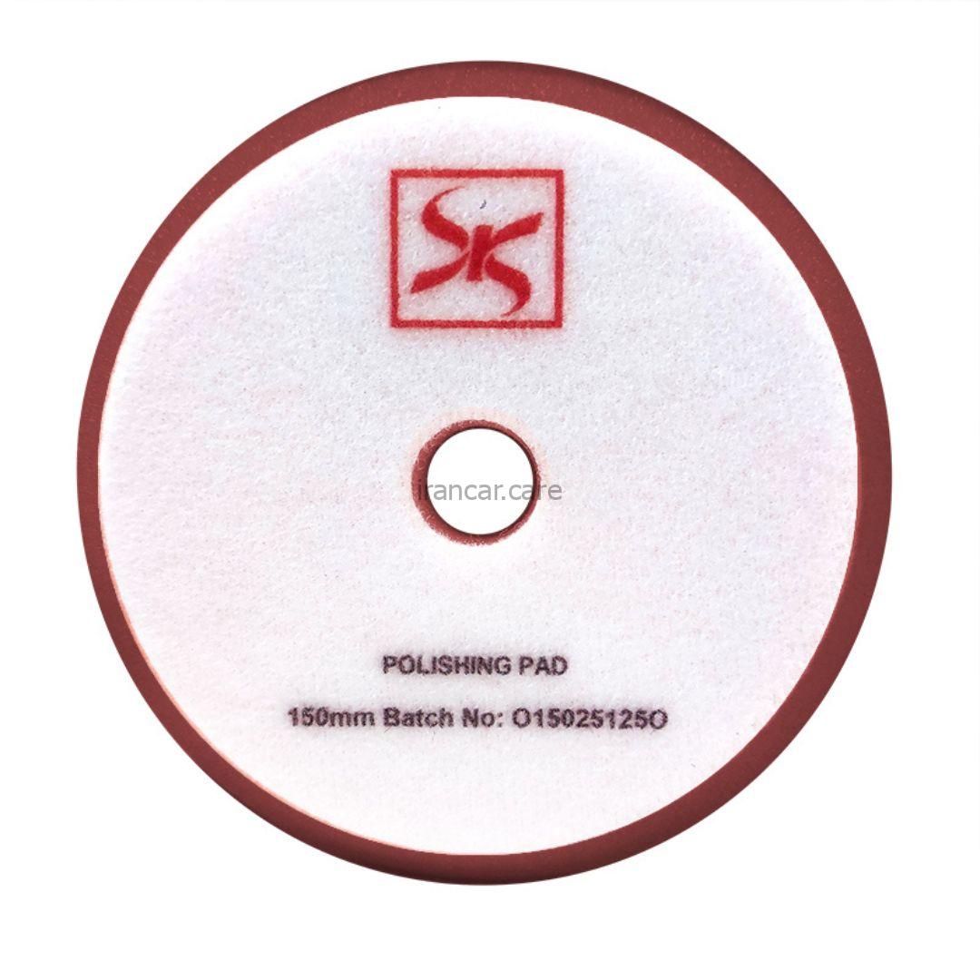 پد پولیش نیمه زبر اوربیتال قرمز 150 ميلی متری اس آر اس مدل SRS Half Cutting Pad