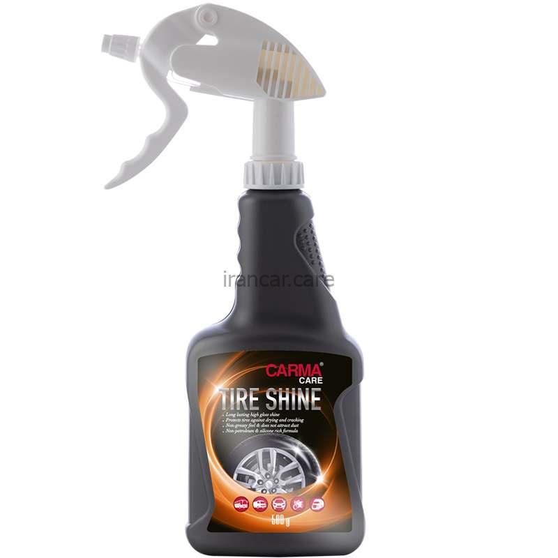 اسپری واکس لاستیک کارما کر مدل Carmacare Tire Shine Spray