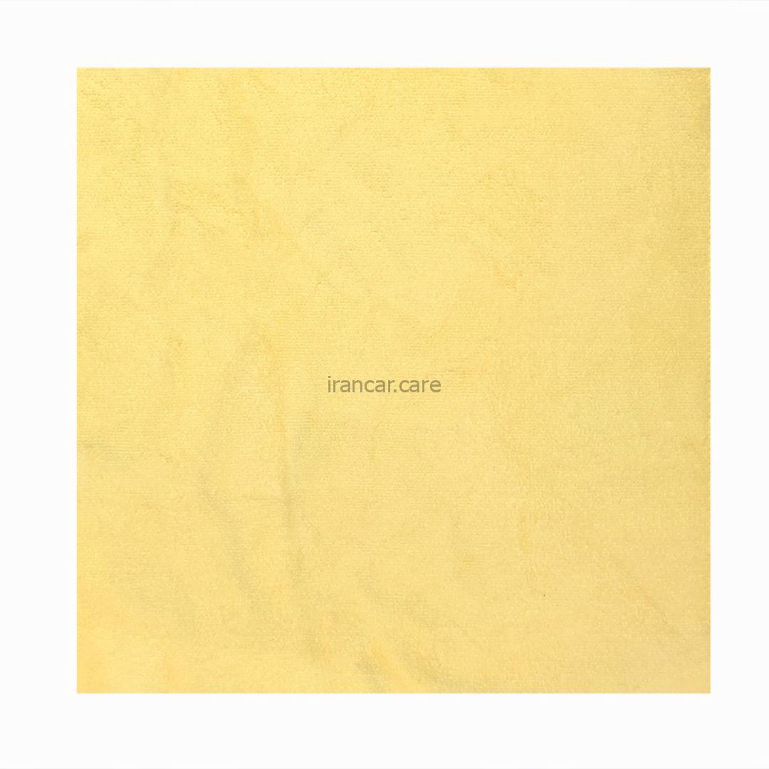 دستمال میکروفایبر مخصوص نانو سرامیک خودرو زرد مدل yellow cloth ceramic coating 40-40