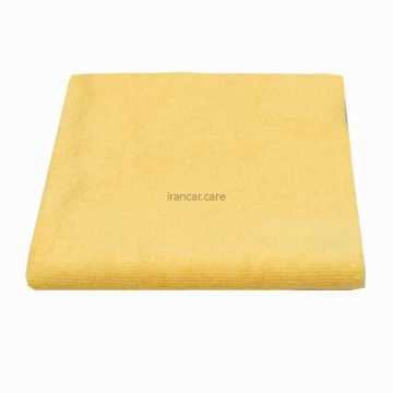 دستمال میکروفایبر مخصوص نانو سرامیک خودرو زرد مدل yellow cloth ceramic coating 40-40