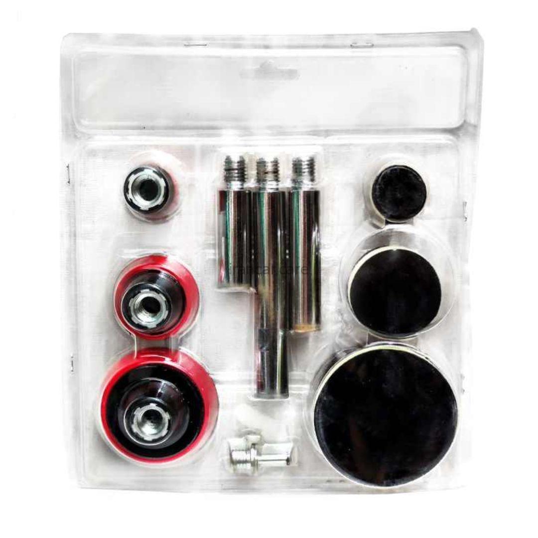 کیت 16 عددی صفحه پلیت و شفت میله پد تبدیل دستگاه پولیش روتاری Kit of 16 polishing pads