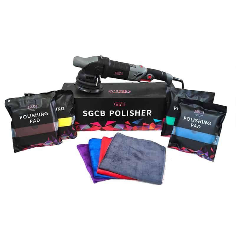 کیت کامل دستگاه پولیش اوربیتال سایز 15 اس جی سی بی مدل SGCB Orbital Polisher SGGF037 Kit
