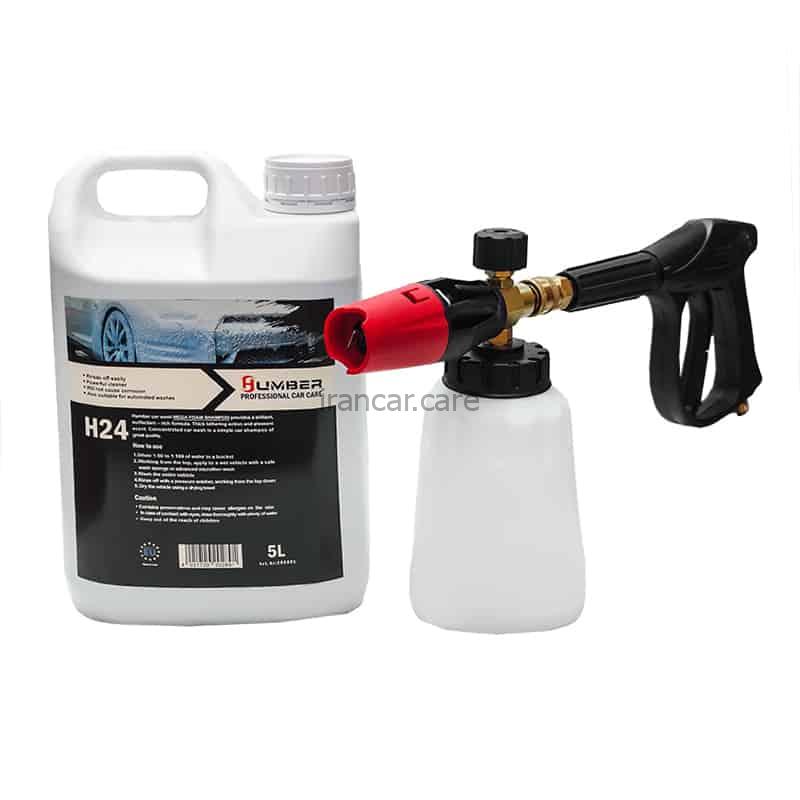 کیت شامپو مگا فوم و دستگاه کف پاش فوم کانن پرو مدل Kit Foam Cannon Pro